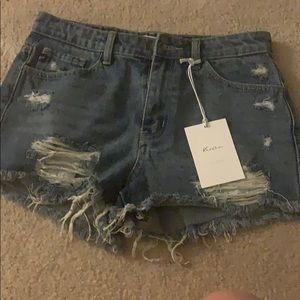 boutique brand new high waisted jean shorts!!